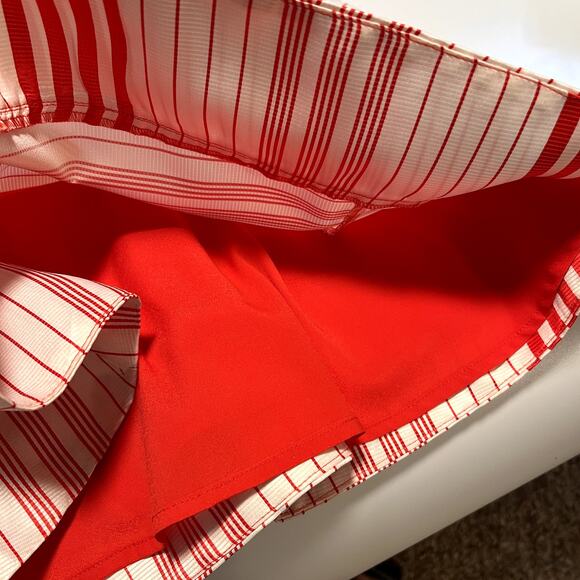 Jessica Simpson Womens Fit & Flare Dress Red White Stripe Size 6 - Picture 9 of 14
